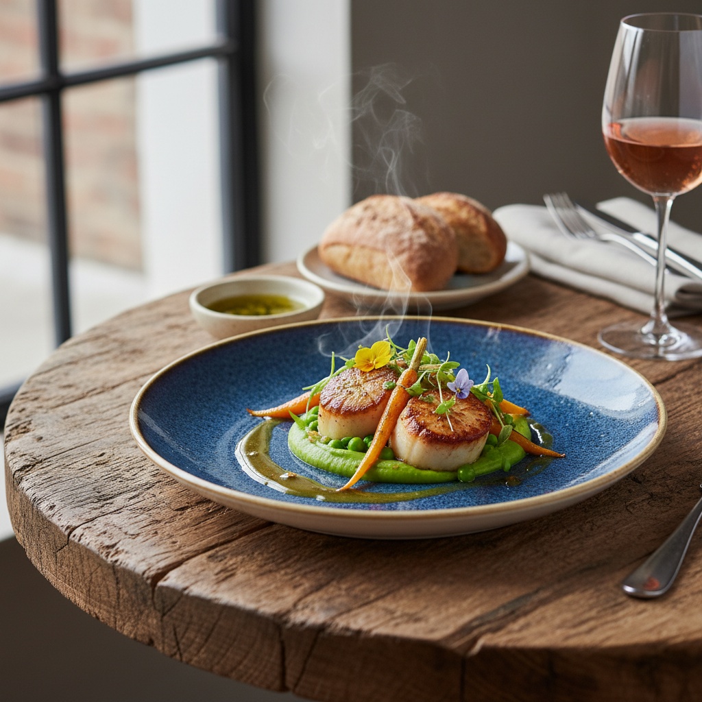 Assiette de grillades et mezzés servie au comptoir Basha